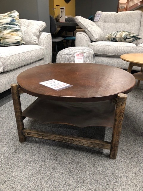 Round Leather Table